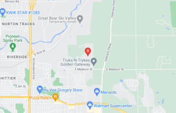 Clark Roofing & Construction location map: 1700 N Paddington Trail, Sioux Falls, South Dakota