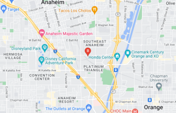 Granada Cabinets location map: 1400 E Cerritos Ave, Anaheim, CA