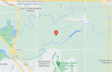 All About Doors location map: PO Box 36003, Surrey, BC