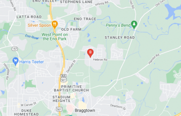 ONE OF A KIND CUSTOM CARPET CLEANING location map: 507 SUMMER STORM DR, DURHAM, NC