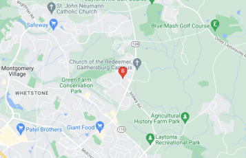 New Look Mobile Blasting location map: 19211 Chennault Way, Unit G, Gaithersburg, MD