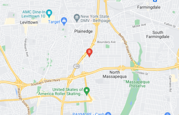 Nassau County Licensed Electrician location map: 214 Pembroke Drive, Massapequa, New York