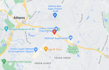 Jerry's Lock & Key, Inc. location map: 50 Gaines School Rd #10, Athens, GA