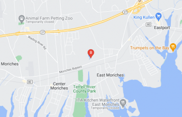 HVAC Long Island location map: 252 Walden Court, East Moriches, NY