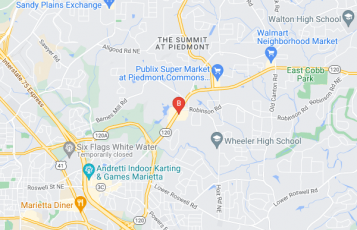 Marietta Limo Service location map: 2146 Roswell Rd ste 108-117, Marietta, GA
