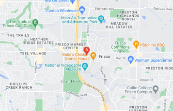 Frisco Towing Service location map: 6136 Frisco Square Boulevard, Frisco, TX