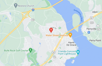 Painting Inc location map: 735 John Smith Street, Havre de Grace, Maryland