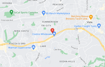 Golden Wrench Automotive location map: 241 Emerald Dr suite b, Vista, CA