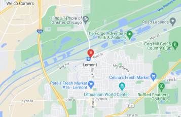 Kids First Sports Safety, Inc location map: 220 Main St, Lemont, IL