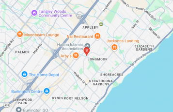 Lougheed Heating and Cooling Ltd location map: 4299 Longmoor Dr, Burlington, Ontario