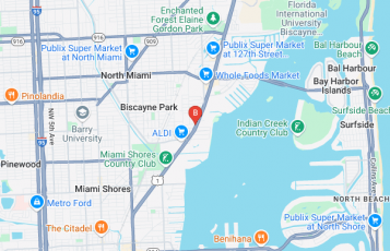 Schrier Law Group location map: 11098 Biscayne Boulevard, Suite 208, Miami, Florida