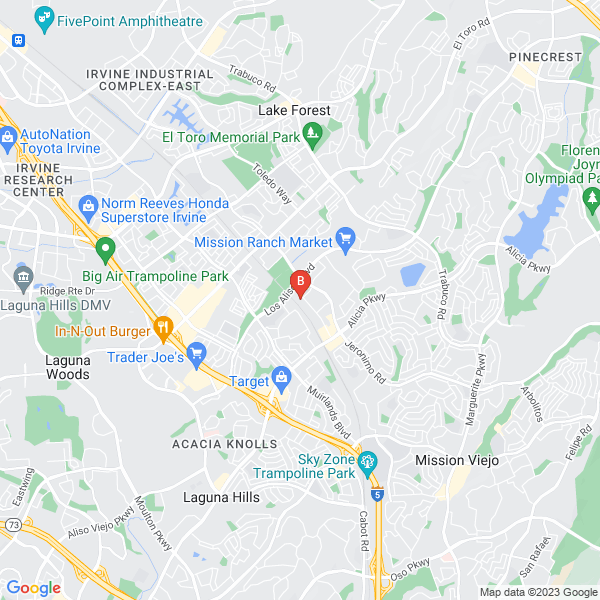 Latour Builders location map: 23362-G Via Fabricante, Mission Viejo, California