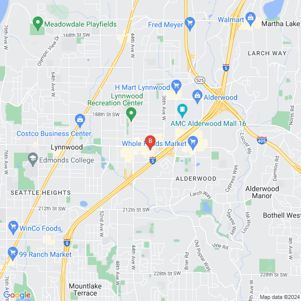 Healthy Way location map: 19725 40th Ave W, Suite D Lynnwood, WA 98036, Lynnwood, Washington