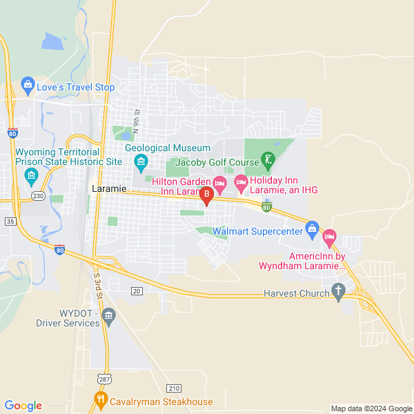 Triggerpoint Equine & K9 Sports Massage Therapy location map: 419 S 21st St, Laramie, WY 82070, Laramie, Wyoming