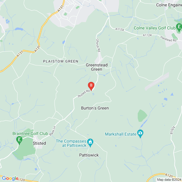 Claverings Farm Holiday Lodges location map: Claverings Farm, Halstead, Essex