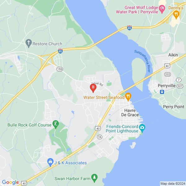 Painting Inc location map: 735 John Smith Street, Havre de Grace, Maryland